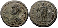 Roman Imperial Licinius I (308-324). AE, Follis. (Bronze, 3.69 g. 18 mm.) Cyzicus. Licinius I (308-324). AE, Follis. (Bronze, 3.69 g. 18 mm.) Cyzicus. Obv: IMP LICINIVS AVG. Bust of Licinius, laureate