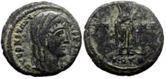 Roman Imperial Divus Constantine I (Died 337). AE, Follis. (Bronze, 1.88 g. 16 mm.) Unidentified mint. Divus Constantine I (Died 337). AE, Follis. (Bronze, 1.88 g. 16 mm.) Unidentified mint. Obv: DV C