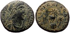 Roman Imperial Constantius II (337-361) Cyzicus AE Follis (Bronze, 16mm, 2,73g) Constantius II (337-361) Cyzicus AE Follis (Bronze, 16mm, 2,73g) Obv: D N CONSTANTIVS P F AVG, pearl diademed, draped an