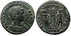 Roman Imperial Constantius II as Caesar (324-337). AE, Follis. (Bronze, 2.10 g. 19 mm.) Constantinople. Constantius II as Caesar (324-337). AE, Follis. (Bronze, 2.10 g. 19 mm.) Constantinople. Obv: FL