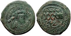 Byzantine Phocas. AE, follis. (Bronze, 11.14 g. 30 mm.) Cyzicus. 602-610 AD. Phocas. AE, follis. (Bronze, 11.14 g. 30 mm.) Cyzicus. 602-610 AD. Obv: DN FOCAS [PERP AVG], crowned, mantled bust facing, 