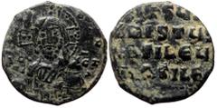 Byzantine Anonymous. Class A2. Basil II and Constantine VIII, AE, Follis. (Bronze, 5.09 g. 22 mm.) Constantinopole. Anonymous. Cla Anonymous. Class A2. Basil II and Constantine VIII, AE, Follis. (Bron