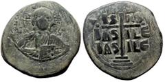 Byzantine Anonymous. Class B. Romanus III. AE, Follis (Bronze, 11.57 g. 29 mm.) Constantinople. Anonymous. Class B. 1028-1034 AD Anonymous. Class B. Romanus III. AE, Follis (Bronze, 11.57 g. 29 mm.) C