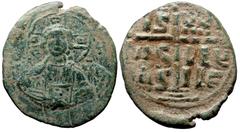 Byzantine Anonymous. Class B. Romanus III. AE, Follis (Bronze, 10.58 g. 33 mm.) Constantinople. Anonymous. Class B. 1028-1034 AD Anonymous. Class B. Romanus III. AE, Follis (Bronze, 10.58 g. 33 mm.) C