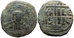 Byzantine Anonymous. Class B. Romanus III. AE, Follis (Bronze, 6.02 g. 28 mm.) Constantinople. Anonymous. Class B. 1028-1034 AD Anonymous. Class B. Romanus III. AE, Follis (Bronze, 6.02 g. 28 mm.) Con