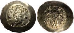 Byzantine Manuel I, EL, Aspron Trachy. (Electrum 4.54 g. 32 mm.) Constantinople. 1143-1180 AD. Manuel I, EL, Aspron Trachy. (Electrum 4.54 g. 32 mm.) Constantinople. 1143-1180 AD. Obv:IC-XC to left an
