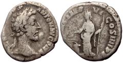 Roman Imperial coins Commodus (177-192) AR Denarius (Silver, 2.08g, 18mm) Rome Obv: M COMMODVS ANTON AVG PIVS, Laureate head right. Rev: TR P VIII IMP VI COS IIII P P, Salus standing left, holding sce