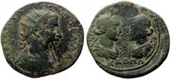 Roman Provincial Coins Cilicia, Seleucia ad Calycadnum AE (Bronze, 15.35g, 34mm) Trebonianus Gallus (251-253) Obv: ΑΥ Κ ΓΑΙ ΟΥΑΙ ΤΡΕΒΟ ΓΑΛΛΟC, Radiate, draped and cuirassed bust of Trebonianus Gallus 