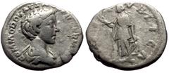 Roman Imperial Coins Commodus (Caesar, 166–176) AR Denarius (Silver, 2.90g, 19mm). 175-176. Obv: COMMODO CAES AVG FIL GERM SARM, bare-headed, draped, and cuirassed bust of the young Commodus right Rev