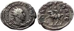 Roman Imperial Coins Trajan Decius (249-251) AR Antoninianus (Silver, 2.42g, 24mm) Rome, 250 Obv: IMP C M Q TRAIANVS DECIVS AVG, radiate, draped and cuirassed bust of Trajan Decius right. Rev: ADVENTV