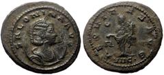 Roman Imperial Coins Salonina (Augusta, 254-268) AE Antoninianus (Bronze, 23 mm, 3.70g), Antiochia, 266. Obv: SALONINA AVG Diademed and draped bust of Salonina set to right on crescent Rev: AEQVITAS A