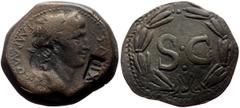 Roman Provincial Syria, Antiochia AE (Bronze, 13.62g, 29mm) Otho (69) Obv: IMP M OTHO CAE AVG, laureate head of Otho right Rev: SC in laurel wreath. Ref: RPC 4318