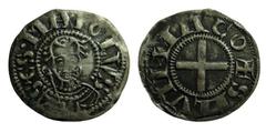 Medieval Denier AR Saint Majolus of Cluny, Priorship of Souvigny, anonymous denier, twelfth century 19 mm, 1,05 g