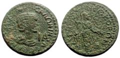 Roman Provincial *Just 10 specimens known to RPC, 4 specimens recorded by acsearch* Pamphylia, Side AE (17.21g, 29mm) Salonina (Augusta, 253-268) Issue: Phase 4: coins with ΙΑ and Η (lighter standard)