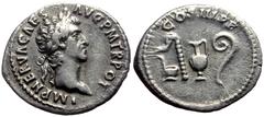 Roman Imperial *Not even 1 specimen recorded in Reka Devnia hoard, 3 specimens recorded by acsearch* Nerva (96-98) AR Denarius (3.10g, 20mm) Rome, 97 Obv: IMP NERVA CAES - AVG P M TR POT Head laureate