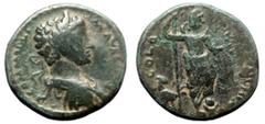 Roman Provincial Pisidia, Antioch AE (23mm, 6.08g) Marcus Aurelius for Commodus (Augustus) Issue: Marcus Aurelius and Commodus, co-emperors (177–180) Obv: L AVRELIVS COMMODVS (or simillar); laureate-h