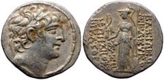 Greek Seleukid Kingdom of Syria, Seleukos VI Epiphanes Nikator (ca. 96-94 BC), AR tetradrachm (Silver, 27,9 mm, 15,32 g), Atti Seleukid Kingdom of Syria, Seleukos VI Epiphanes Nikator (ca. 96-94 BC), 
