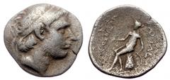 Greek Seleucid Kingdom in Syria, Antiochus III the Great (223-187 BC), AR drachm (Silver, 17,6 mm, 3,95 g), Antiochia, ca. 204 Seleucid Kingdom in Syria, Antiochus III the Great (223-187 BC), AR drach