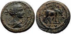 Roman Provincial Lydia, Hierokaisareia, AE (Bronze, 16,3 mm, 2,39 g), pseudo-autonomous issue 98-138. Lydia, Hierokaisareia, AE (Bronze, 16,3 mm, 2,39 g), pseudo-autonomous issue 98-138. Obv: [ΠEΡСΙ -