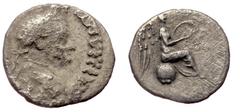 Roman Provincial Cappadocia, Caesaraea AR Hemidrachm (Silver, 1.12g, 13mm) Vespasian (69-79) Cappadocia, Caesaraea AR Hemidrachm (Silver, 1.12g, 13mm) Vespasian (69-79) Obv: AYTOKP KAICAP OYεCΠACIANOC