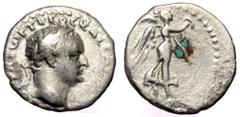Roman Provincial Cappadocia, Caesarea Eusebeia, Titus (79-81), AR hemidrachm (Silver, 14,5 mm, 1,48 g). Cappadocia, Caesarea Eusebeia, Titus (79-81), AR hemidrachm (Silver, 14,5 mm, 1,48 g). Obv: [AYT