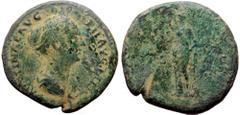 Roman Imperial Faustina Minor (AD 147-176) AE sestertius (Bronze, 20,76g, 34 mm) Rome Faustina Minor (AD 147-176) AE sestertius (Bronze, 20,76g, 34 mm) Rome Obv: FAVSTINAE AVG PII AVG FIL: Bust of Fau
