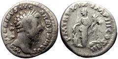 Roman Imperial Marcus Aurelius (161-180) AR Denarius (Silver, 2.85g, 18mm) Rome, 165 Marcus Aurelius (161-180) AR Denarius (Silver, 2.85g, 18mm) Rome, 165 Obv: M ANTONINVS AVG ARMENIACVS, laureate hea