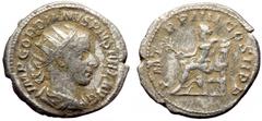 Roman Imperial Gordian III (238-244) AR antoninianus (Silver, 4.07g, 24mm) Rome Gordian III (238-244) AR antoninianus (Silver, 4.07g, 24mm) Rome Obv: IMP GORDIANVS PIVS FEL AVG: Bust of Gordian III, r