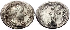 Roman Imperial Gordian III (238-244), AR denarius (Silver, 21,2 mm, 2,85 g), Rome, 240. Gordian III (238-244), AR denarius (Silver, 21,2 mm, 2,85 g), Rome, 240. Obv: IMP GORDIANVS PIVS FEL AVG, laurea