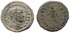Roman Imperial Maximianus. First reign (286-305) Æ follis (Bronze, 10.26g, 28mm) Cyzicus, ca. 297-299. Maximianus. First reign (286-305) Æ follis (Bronze, 10.26g, 28mm) Cyzicus, ca. 297-299. Obv: IMP 