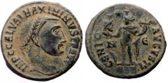 Roman Imperial Maximinus II (310-313) AE Follis (Bronze, 22mm, 4.45g) Alexandria, 312-313. Maximinus II (310-313) AE Follis (Bronze, 22mm, 4.45g) Alexandria, 312-313. Obv: IMP C GAL VAL MAXIMINVS P F 