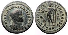 Roman Imperial Licinius I (308-324) AE Follis (Bronze, 3.44g, 19mm) Nicomedia, 317-320; Licinius I (308-324) AE Follis (Bronze, 3.44g, 19mm) Nicomedia, 317-320; Obv: DN VAL LICIN LICINIVS NOB C, diade