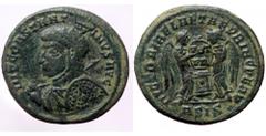 Roman Imperial Constantine I the Great (307/10-337) AE Follis (Bronze, 3.03g, 20mm) Siscia. Constantine I the Great (307/10-337) AE Follis (Bronze, 3.03g, 20mm) Siscia. Obv: IMP CONSTANTINVS AVG. Helm