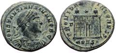 Roman Imperial Constantine II (Caesar, 316-337) AE Follis (Bronze, 2.91g, 19mm) Constantinople. Constantine II (Caesar, 316-337) AE Follis (Bronze, 2.91g, 19mm) Constantinople. Obv: CONSTANTINVS IVN N