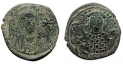 Byzantine Michael VII Doukas (1071-1078) AE Follis (bronze, 6.55g, 27mm) Constantinople Michael VII Doukas (1071-1078) AE Follis (bronze, 6.55g, 27mm) Constantinople Obv: IC-XC at top left and top rig