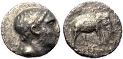 Greek Seleucid Kingdom of Syria, Antiochos III ‘the Great’ (222-187 BC), AR drachm (Silver, 16,2 mm, 3,26 g), Apamea on the Or Seleucid Kingdom of Syria, Antiochos III ‘the Great’ (222-187 BC), AR dra