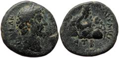 Roman Provincial Cappadocia, Caesarea, Marcus Aurelius (161-180), AE (Bronze, 21,3 mm, 6,86 g), struck 163/4. Obv: [AVT]OK AN - [TONЄINOC Cappadocia, Caesarea, Marcus Aurelius (161-180), AE (Bronze, 2