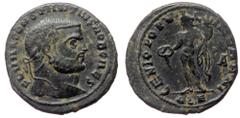 Roman Imperial Constantius Chlorus (Caesar, 293-305) AE Follis (Bronze, 9.75g, 26mm), Alexandria, 294 AD. Constantius Chlorus (Caesar, 293-305) AE Follis (Bronze, 9.75g, 26mm), Alexandria, 294 AD. Obv