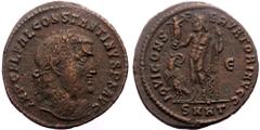 Roman Imperial Constantine I the Great (307/10-337) AE Follis (Bronze, 3.76g, 24mm) Heraclea, 313/4. Constantine I the Great (307/10-337) AE Follis (Bronze, 3.76g, 24mm) Heraclea, 313/4. Obv: IMP C FL