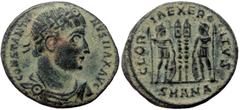 Roman Imperial Constantine I (307/10-337), Antiochia, AE follis (Bronze, 18,6 mm, 2,33 g), 335-337. Obv: CONSTANTINVS MAX AVG, rosette- Constantine I (307/10-337), Antiochia, AE follis (Bronze, 18,6 m