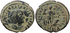 Roman Imperial Constantine II as caesar (317-337), Cyzicus, AE follis (Bronze, 21,3 mm, 2,74 g). Constantine II as caesar (317-337), Cyzicus, AE follis (Bronze, 21,3 mm, 2,74 g). Obv: D N FL CL CONSTA