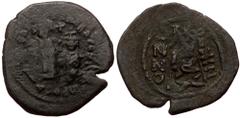 Byzantine HERACLIUS with HERACLIUS CONSTANTINE (610-641) AE Follis (Bronze 10,37g 33mm) Cyzicus. Dated RY 3 (612/3, restriked o HERACLIUS with HERACLIUS CONSTANTINE (610-641) AE Follis (Bronze 10,37g 