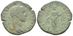 Severus Alexander 222 - 235 Sestertius, Rome, 231, AE 14.23 g Avers: IMP ALEXAN-DER PIVS AVG Tête laurée d'Alexandre Sévère à droite, avec pan de paludamentum sur l'épaule gauche Revers: P M TR P X - 