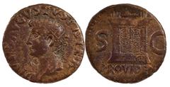 Coleção Sousa Sobral The Roman Empire Octavian as Augustus, 27 BC – 14 AD. Divus Augustus. As circa 22/23-30 (?), Æ 7.05 g. DIVVS AVGVSTVS PATER Radiate head l. Rev. S – C Altar; in exergue, PROVIDENT