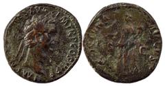 Coleção Sousa Sobral The Roman Empire Nerva, 96-98. AE As 11.01 g. Rome, 97. IMP NERVA CAES AVG P M TR P COS III P P Laureate head of Nerva to right. Rev. AEQVITAS AVGVST / S - C Aequitas standing fro