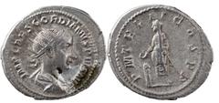 The Roman Empire The Roman Empire Gordian III, 238-244. AR Antoninianus 4.85 g. Rome, 239-240. IMP CAES M ANT GORDIANVS AVG Radiate, draped and cuirassed bust of Gordian III to right, seen from behind