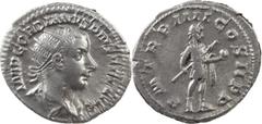 The Roman Empire The Roman Empire Gordian III, 238-244. AR Antoninianus 3.66 g. Rome, 241-242. IMP GORDIANVS PIVS FEL AVG Radiate, draped and cuirassed bust of Gordian III to right, seen from behind. 
