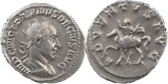 The Roman Empire The Roman Empire Trajan Decius, 249-251. AR Antoninianus 3.70 g. Rome, 249-250. IMP C M Q TRAIANVS DECIVS AVG Radiate and cuirassed bust of Trajan Decius to right, seen from behind. R