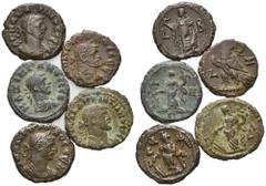 RÖMISCHE MÜNZEN RÖMISCHES REICH, Probus, 276-282, Bil.-Tetradrachme Jahr 4 =278/279, Ägypten, Stadt Alexandria. Belorb. u. drap. Büste r. Rs.Tyche l. stehend. 7,05g. DAZU:AE Tetradrachme Jahr 7 =281/2