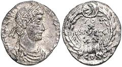 RÖMISCHE MÜNZEN RÖMISCHES REICH, Julian II. Apostata, 360-363, AR Siliqua, SCONST =Arelate. Diad. Büste r. Rs.VOT X MVLTIS XX im Kranz. 1,91g. ss RIC 309